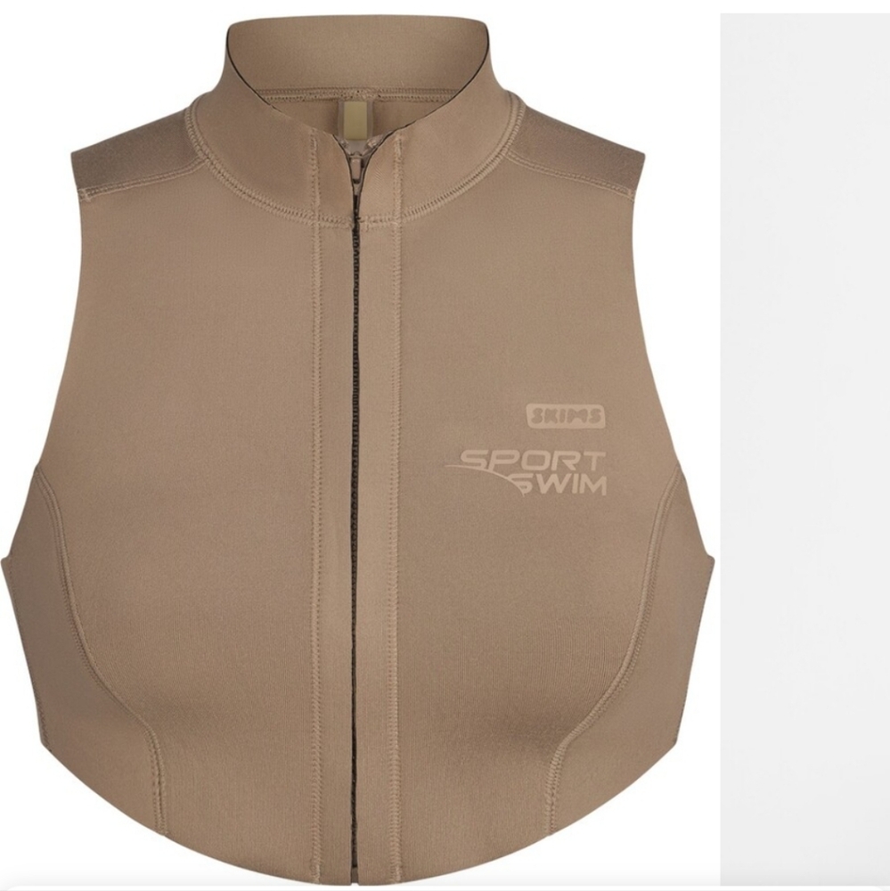 Skims Sport Swim Mock Neck Top